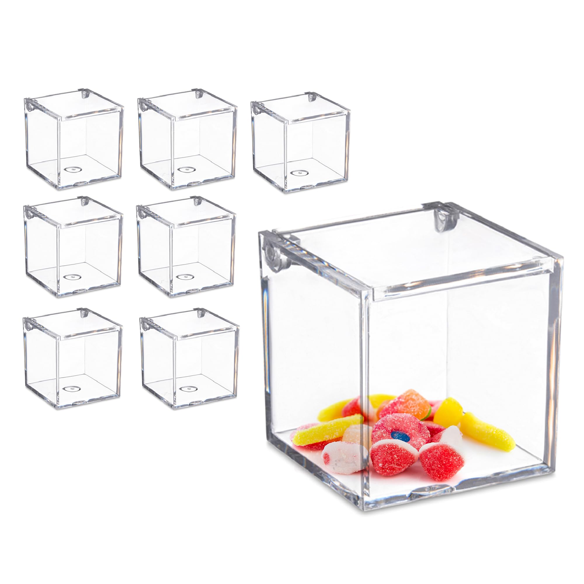 Amazon.com: Hammont Clear Acrylic Box with Hinged Lid – Small